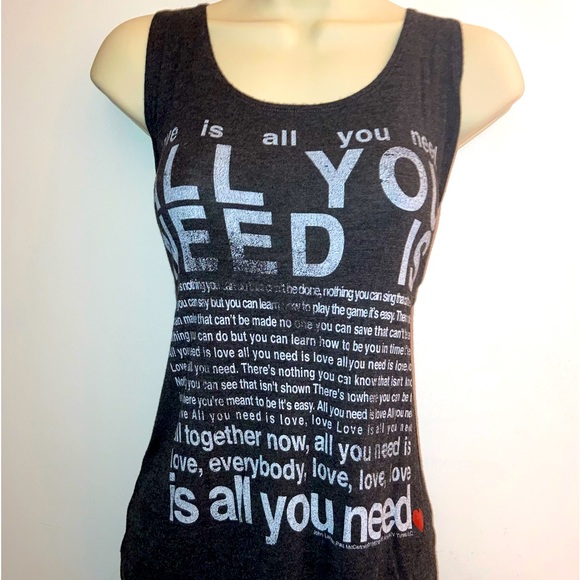 The Beatles All You Need Is Love tank top - Picture 1 of 9